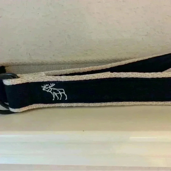 Abercrombie & Fitch Vintage Cloth Leather Tip Belt - Picture 1 of 5